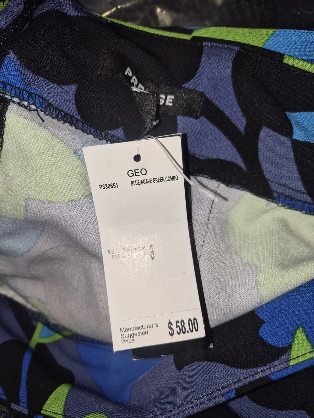 Premise GEO Blue Green Floral Pencil Skirt – Size 8 – NWT